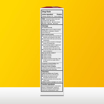 Aspercreme Original Pain Relief Cream for Arthritis, Joint & Muscle Pain, Non-Greasy Topical Analgesic with Moisturizing Aloe & Max-Strength 10% Trolamine Salicylate, 3 oz.