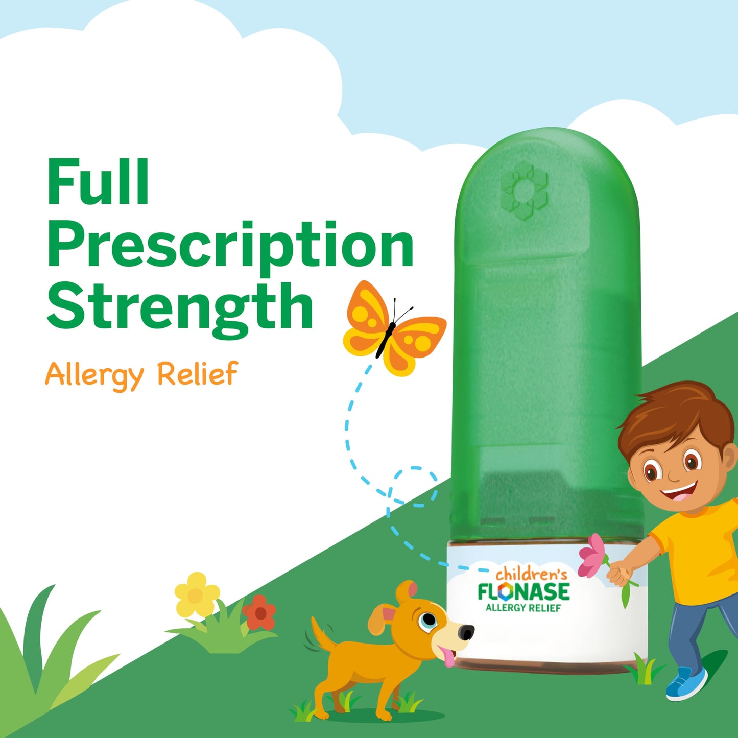 Flonase Children’s Allergy Relief Nasal Spray, 24-Hour Non-Drowsy Multi-Symptom Relief – 72 Sprays