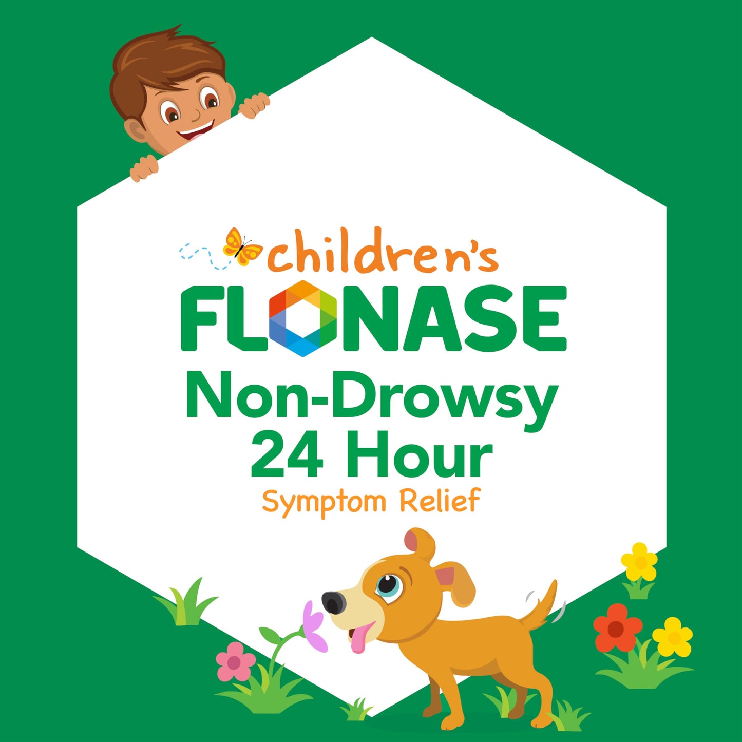 Flonase Children’s Allergy Relief Nasal Spray, 24-Hour Non-Drowsy Multi-Symptom Relief – 72 Sprays