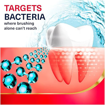 Parodontax Active Gum Health Mouthwash, Antiplaque and Antigingivitis Gum Mouthwash, Clear Mint, 16.9 Fl Oz x 2