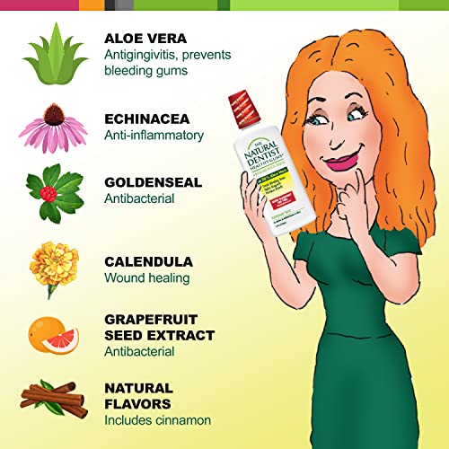 The Natural Dentist Healthy Gums Mouth Wash, Peppermint Twist Flavor, 16.9 Ounce Bottle (Pack of 3)