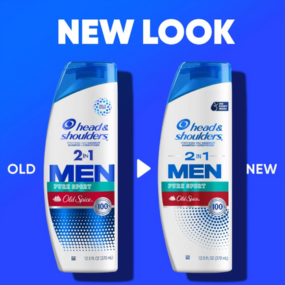 Head & Shoulders, 2 In 1 Old Spice Pure Sport, 12.5 Ounce 2 Pack