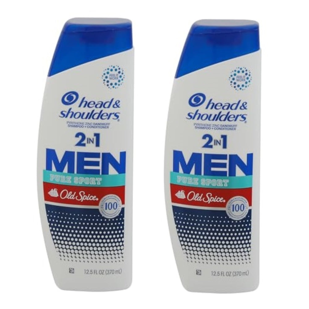 Head & Shoulders, 2 In 1 Old Spice Pure Sport, 12.5 Ounce 2 Pack