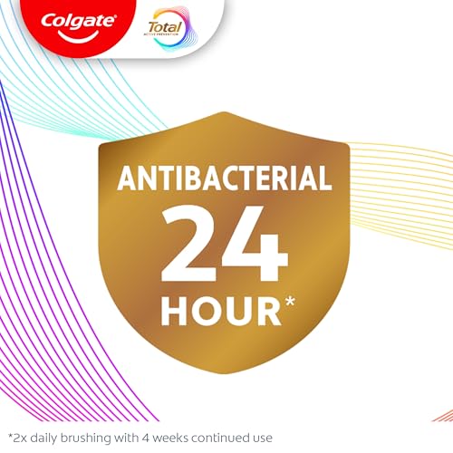 Colgate Total Active Prevention Travel Toothpaste, Whitening Toothpaste with Fluoride, Antibacterial, Mint, Clinically Proven Gum Health, Travel Size 1.4 oz - 14 Pack
