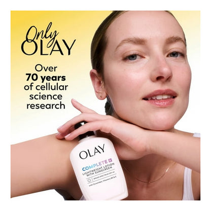Olay Face Lotion with Sunscreen, Complete Plus Face Moisturizer with SPF 40, 6 fl oz
