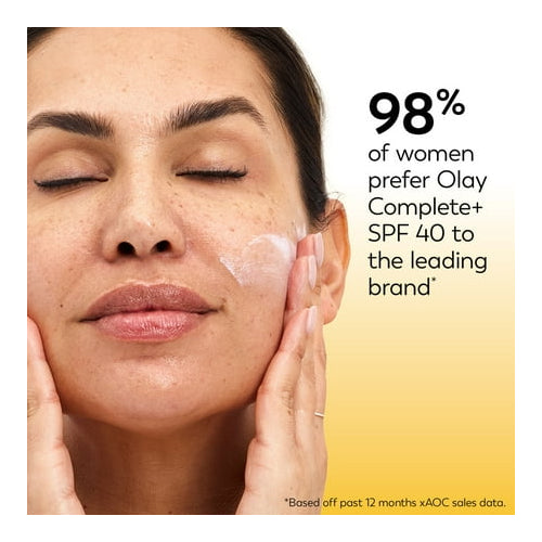 Olay Face Lotion with Sunscreen, Complete Plus Face Moisturizer with SPF 40, 6 fl oz