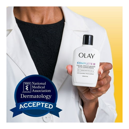 Olay Face Lotion with Sunscreen, Complete Plus Face Moisturizer with SPF 40, 6 fl oz