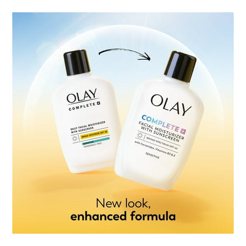 Olay Face Lotion with Sunscreen, Complete Plus Face Moisturizer with SPF 40, 6 fl oz