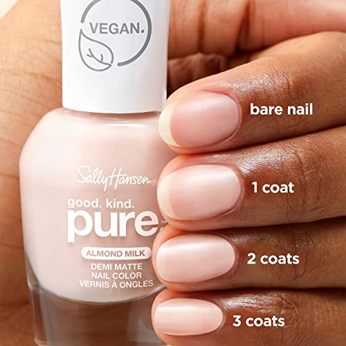 Sally Hansen Good.Kind.Pure Demmi Matte Nail Polish 20 Almond Milk 0.33 fl oz (Pack of 1)