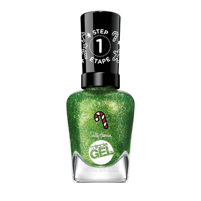 Sally Hansen Miracle Gel™, Holiday For Goodness Bakes, Long Lasting, Gel-Like Formula, No UV Lamp Needed, Green Glitter Nail Polish