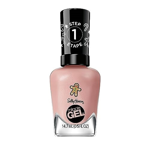 Sally Hansen Miracle Gel™, Holiday Oh Ginger Snap!, Long Lasting, Gel-Like Formula, No UV Lamp Needed, Pink Nail Polish