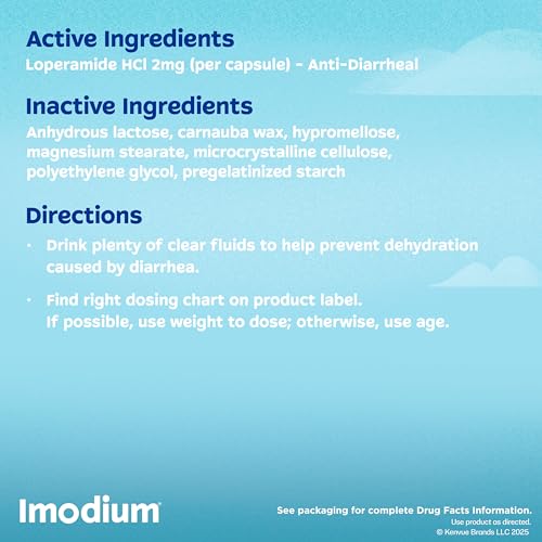 Imodium A-D Diarrhea Relief Caplets with Loperamide HCl, Anti-Diarrheal Medicine to Help Control Symptoms of Diarrhea Due to Acute & Traveler's Diarrhea, HSA/FSA Eligible, 6 ct