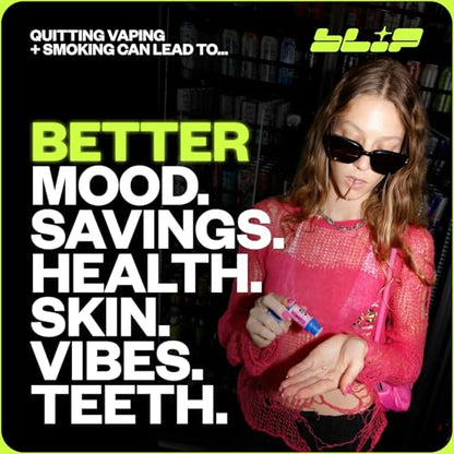 Blip NRT Nicotine Gum - 2mg Mint Freeze Flavor (20 Count) - Help Quit Smoking Aid, Reduce Cravings - Nicotine Replacement Therapy