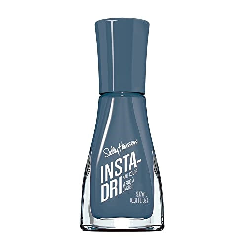Sally Hansen Insta-Dri, Time to Indi-go, Quick Dry, Long Lasting, Opaque, Shiny Blue Nail Polish