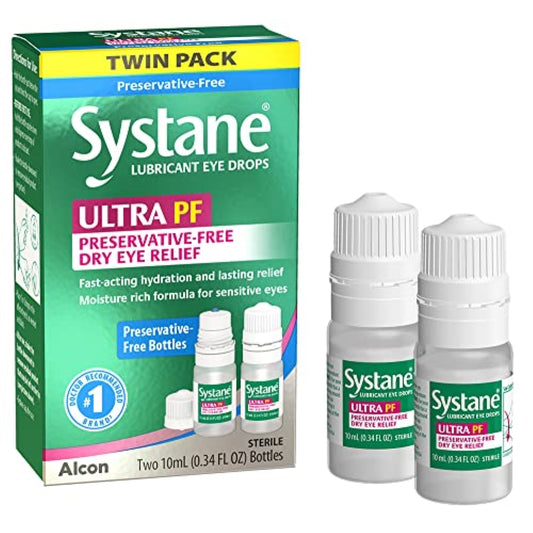 Systane Ultra Multi-Dose Preservative-Free Eye Drops Twin Pack (2x10ml)