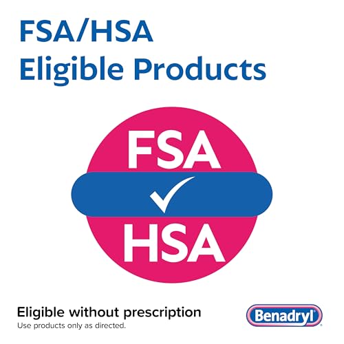 Benadryl Liqui-Gels Allergy Medicine, Dye-Free Liquid Gel Capsules with 25 mg of Diphenhydramine HCl Antihistamine for Relief of Allergy & Cold Symptoms Like Runny Nose & Sneezing, 24 ct