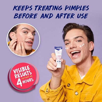 Clearasil Rapid Rescue Spot Treatment Cream with Benzoyl Peroxide Acne Medication for Acne Relief in as fast as 4 hours, 1 Ounce