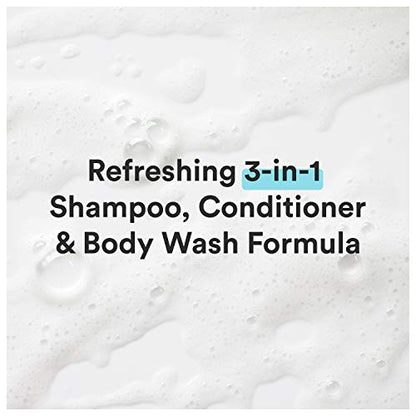 Suave Kids 3 in 1 Shampoo Conditioner Body Wash For Tear-Free Bath Time, Fresh Spider-Sense, Dermatologist-Tested Kids Shampoo 3 in 1 Formula 28 oz