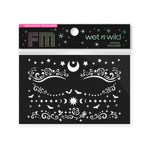 Set of 3 Fantasy Makers Face & Body Stencil - Dark Nights - Queen of Light - Express of Darkness