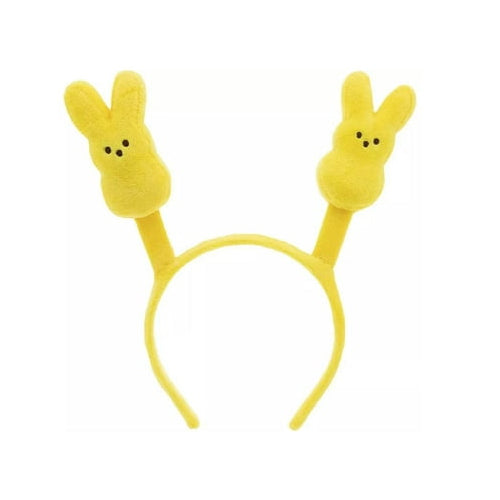 Peeps Plush Bunny Headband Yellow, 9.5 in x 11 in
