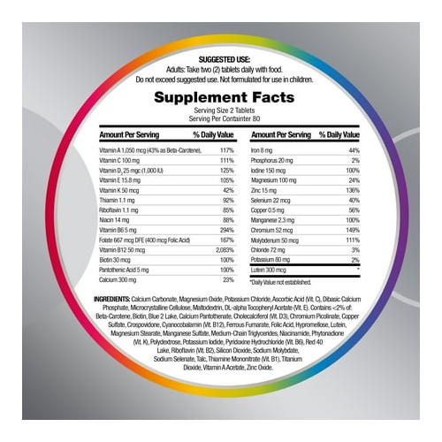 Centrum Minis Women 50 Plus Multivitamin Supplement Tablets, 160 Count