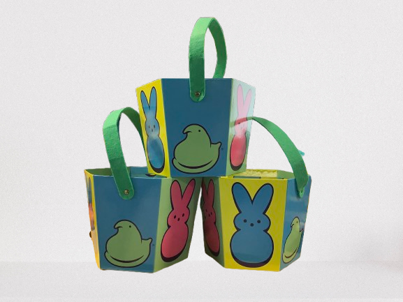 Peeps Easter Paperboard Bucket with Handle