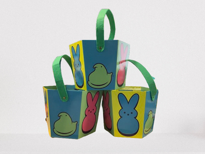 Peeps Easter Paperboard Bucket with Handle