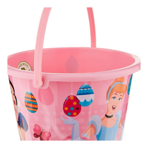 Princess Plastic Jumbo Easter Pail, 7 inches Tall, by Ruz, Made with Recycled Plastic, Pink, Perfect Basket Stuffer