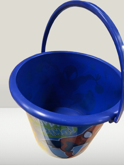 Spider-Man Plastic Jumbo Easter Pail, 7 inches Tall, by Ruz, Made with Recycled Plastic, Pink, Perfect Basket Stuffer