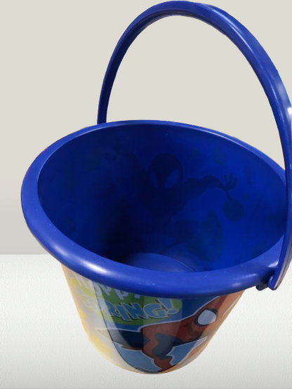 Spider-Man Plastic Jumbo Easter Pail, 7 inches Tall, by Ruz, Made with Recycled Plastic, Pink, Perfect Basket Stuffer