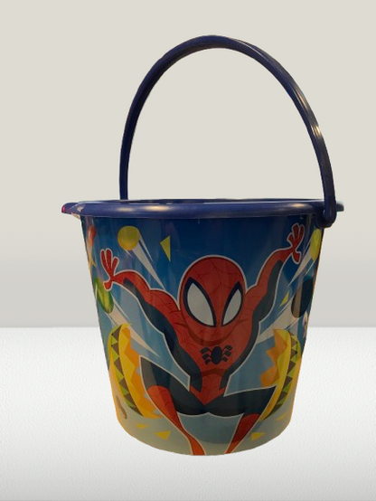 Spider-Man Plastic Jumbo Easter Pail, 7 inches Tall, by Ruz, Made with Recycled Plastic, Pink, Perfect Basket Stuffer