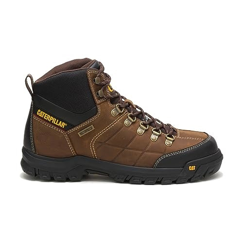 Cat Footwear mens Threshold Waterproof Steel Toe Work Boot, Real Brown, 11 US