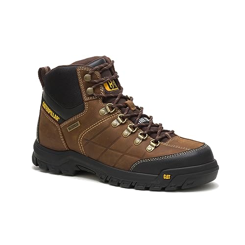 Cat Footwear mens Threshold Waterproof Steel Toe Work Boot, Real Brown, 11 US