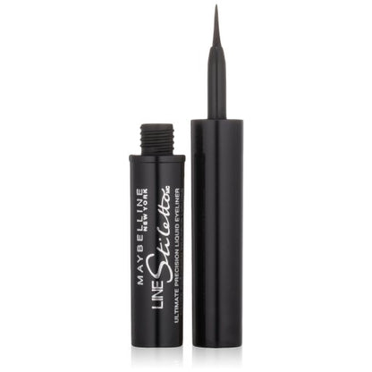 Maybelline New York Line Stiletto Ultimate Precision Liquid Eyeliner, Blackest Black, 0.05 fl. oz.