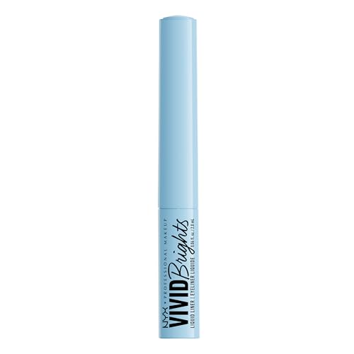 NYX PROFESSIONAL MAKEUP Vivid Brights Liquid Liner, Smear-Resistant Eyeliner with Precise Tip - Blue Thang