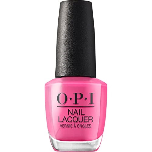 OPI Nail Lacquer Shorts Story | Opaque Bright Pink Crème Chip Resistant Nail Polish | Vegan, Fast Drying, Streak Free