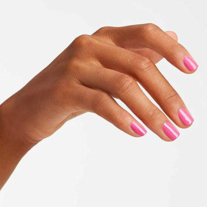 OPI Nail Lacquer Shorts Story | Opaque Bright Pink Crème Chip Resistant Nail Polish | Vegan, Fast Drying, Streak Free