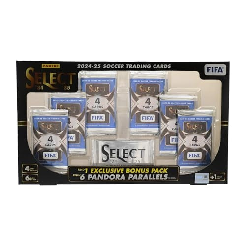 2024 2025 Panini Select FIFA Soccer Flagship Collection Trading Card Box (6 Exclusive Pandora Parallels)