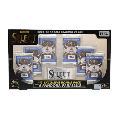 2024 2025 Panini Select FIFA Soccer Flagship Collection Trading Card Box (6 Exclusive Pandora Parallels)
