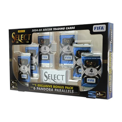 2024 2025 Panini Select FIFA Soccer Flagship Collection Trading Card Box (6 Exclusive Pandora Parallels)