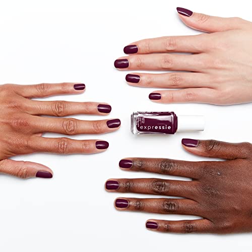 essie expressie Quick-Dry Nail Polish, 8-Free Vegan, Sk8 with Destiny, Plum, All Ramped Up, 0.33 Ounce