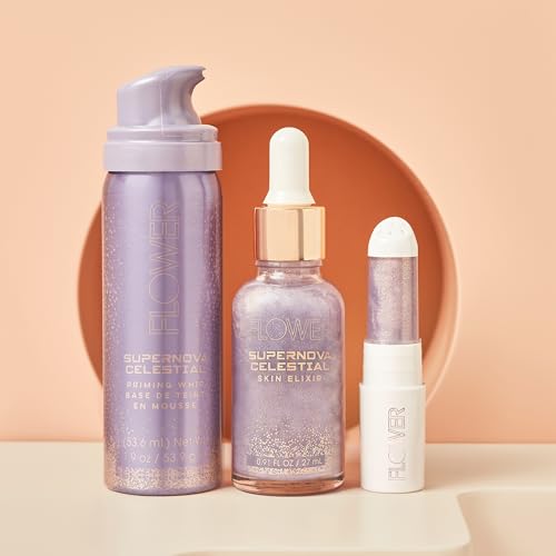 FLOWER Beauty By Drew Barrymore Perfect Pout Hydrating Lip Mask - Soothes + Softens Lips + Natural-Looking Tint - Recovery Lip Treatment + Moisturizes + Hydrates Lips - Scented - Cruelty-Free + Vegan ( Supernova)