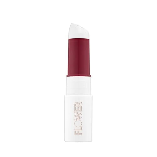 FLOWER Beauty By Drew Barrymore Perfect Pout Hydrating Lip Mask - Soothes + Softens Lips + Natural-Looking Tint - Recovery Lip Treatment + Moisturizes + Hydrates Lips - Scented - Cruelty-Free + Vegan ( Berry-More)