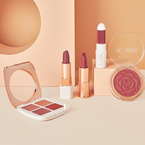 FLOWER Beauty By Drew Barrymore Perfect Pout Hydrating Lip Mask - Soothes + Softens Lips + Natural-Looking Tint - Recovery Lip Treatment + Moisturizes + Hydrates Lips - Scented - Cruelty-Free + Vegan ( Berry-More)