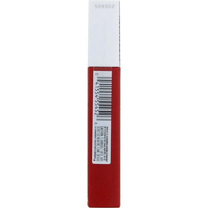 Maybelline Super Stay Matte Ink Liquid Lipstick Makeup, Long Lasting High Impact Color, Up to 16H Wear, Ground-Breaker, Maple Leaf Red, 1 Count, Packaging May Vary