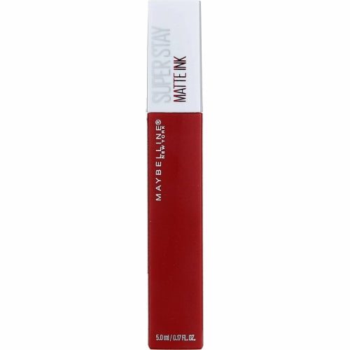 Maybelline Super Stay Matte Ink Liquid Lipstick Makeup, Long Lasting High Impact Color, Up to 16H Wear, Ground-Breaker, Maple Leaf Red, 1 Count, Packaging May Vary
