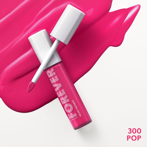 COVERGIRL Outlast Forever Velvet Pigment, 300 Pop, Matte Lipstick, Vegan Formula, Easy to Use, Glides on Effortlessly, Long-Lasting, Perfect Color, 0.30oz