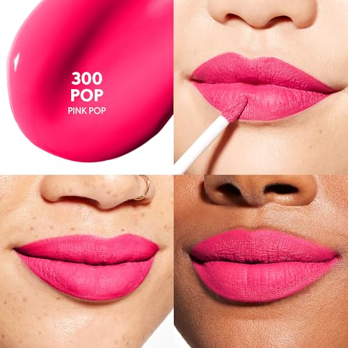 COVERGIRL Outlast Forever Velvet Pigment, 300 Pop, Matte Lipstick, Vegan Formula, Easy to Use, Glides on Effortlessly, Long-Lasting, Perfect Color, 0.30oz
