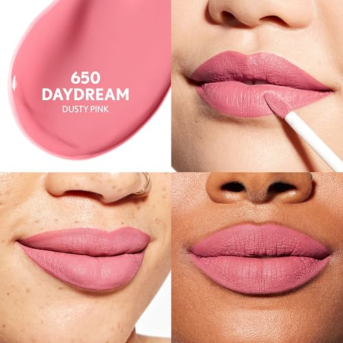 COVERGIRL Outlast Forever Velvet Pigment, 650 Daydream, Matte Lipstick, Vegan Formula, Easy to Use, Glides on Effortlessly, Long-Lasting, Perfect Color, 0.30oz