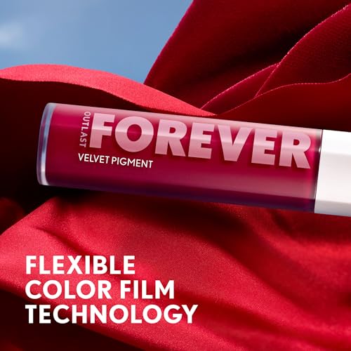 COVERGIRL Outlast Forever Velvet Pigment, 400 Skies Pink, Matte Lipstick, Vegan Formula, Easy to Use, Glides on Effortlessly, Long-Lasting, Perfect Color, 0.30oz